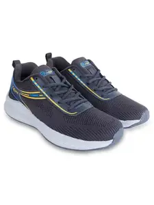 Lancer Mens BOSS-4DGR-YLW Grey Running Shoe, 9
