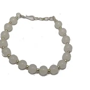White Quartz stone Round beads adjustment crystal healing hand stone crystal Healing bracelet