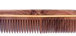 LEYSIN Pure Neem Wood Comb For Men And Women Wooden Comb For Control Hair Fall and Dandruff Pack Of 1 (Combo 14)