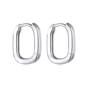 FEADA 925 Sterling Silver Simple Classy Mini Earrings for Women With Certificate of Authenticity and 925 Hallmarking(Color-Silver)