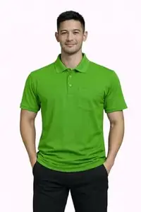 Walrus Men Stylish Solid Casual Polo Tshirt|Mars T Shirt with Pocket White Colour M Size|Breathable & Comfortable |Pack of 1|