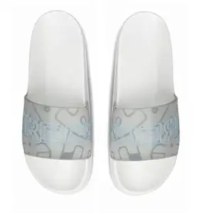 TREK3 Slide Flip Flops Slippers for Men & Women, Casual Slip-On, Lightweight Comfortable Open Toe Slippers for Daily, Anti-Slip Sole Bathroom Slippers,