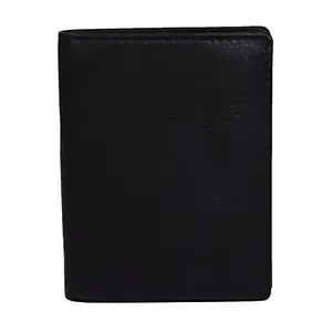 Leatherman Fashion LMN Genuine Leather Men's Black Wallet (8 Card Slots)