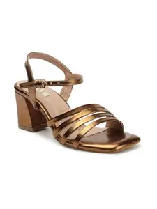 ELLE Women Fashion Sandal,Copper,UK-5