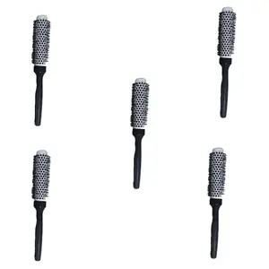 G Krishna Naturals Small Roller Hair Brushesfor Women & Men | Durable Long Lasting Wood Kangi for Natural Hair Growth, Hair Care (Pack of 5)(GKNH5-08)