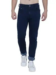 Awack Strechable Denim Regular Fit Mid Waist Light Weight Soft Feel Stretchable Denim Jeans Pant for Men