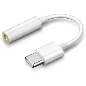 ShopsMany Type-C to 3.5 MM Jack AD7 D Cable for Honor Play 4 Pro / Play4 Pro, Honor Play 4T Pro / 4 T Pro, Honor X10 / X 10, Honor X10 Max/X 10 Max, Honor X10 Pro/X 10 Pro (UC7,WHT)