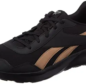 REEBOK Men Synthetic/Textile Ree-Fusion M Running Shoes Black/Golden Bronze UK-10
