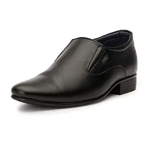 BATA Mens Boss-Slick Black Uniform Dress Shoe