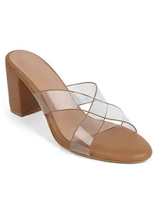 ICONICS Women's Heels, Brown, 7