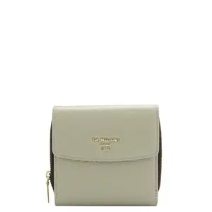 Da Milano Mini Leather Wallet for Women - Khaki