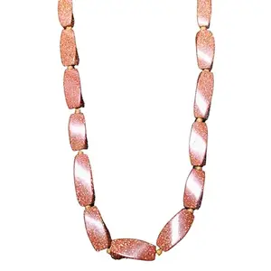 Crystals Jewelry Company Sunstone Different Shape 13 Inch Crystal Stone Necklace For Girls & Women And Beft Gifts Jewellery