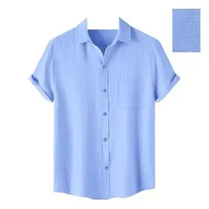 Pinkmint Men's Polycotton Regular Fit Casual Shirt | Stylish | Printed | Solid | Short Sleeve | Trendy (Available in Plus Size)