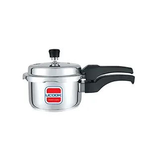 Ucook Sandwich Bottom Stainless Steel Induction Base Outerlid Pressure Cooker, 1.5 LTR, Silver, (Model: PC0360) price in India.