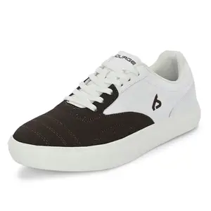 Bourge Men's Titlis15 Casual Shoes,White and Brown, 07