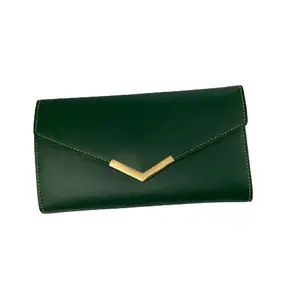 Anjoy Gifts Women Leather Hand Wallet (Green)