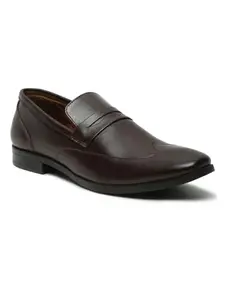 Kosher Brown Genuine Leather Slip-on Men's Formal Shoes