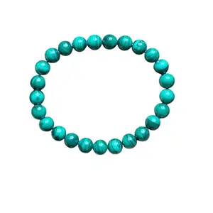 Natural Malachite Bracelet for Men and Women – Healing Crystal Stone Beads, Energy Protection Bracelet, Stretchable Handmade Jewelry