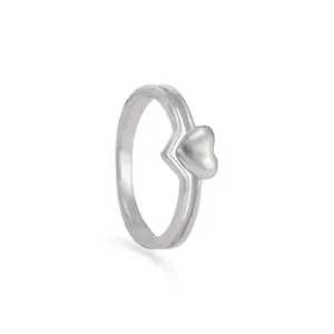 Mia by Tanishq Cute Heart 93 KT Silver Finger Ring (A14025FDXNAA00, 2.04gm)