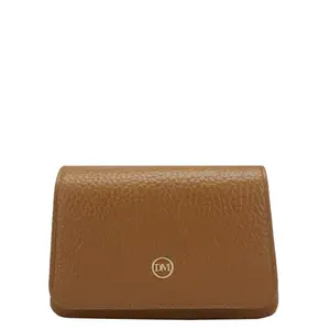 Da Milano Leather Card Holder for Men & for Women - Caramel