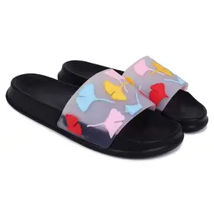 Women's Flip Flops Slides Comfortable Slippers, Black