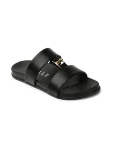 ELLE Slider Sandal, Colour-Black,Size-UK 5