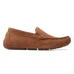 Clarks Men's Markman Plain Cola Suede Slip On Shoes-7 UK (26158708
