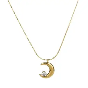 MYKI Superfine & Moon Shape pendent For women & girls