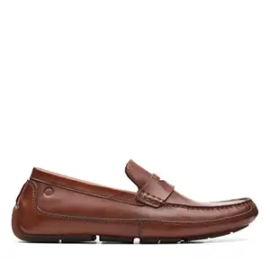 Clarks Men's Dark Tan Lea Leather Driver (26163881) UK-7