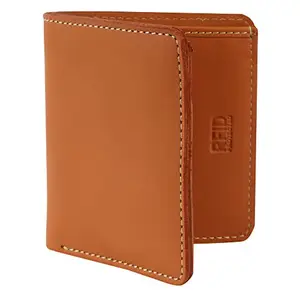 ACCEZORY Brown Leather Bifold Wallet for Boys & Men