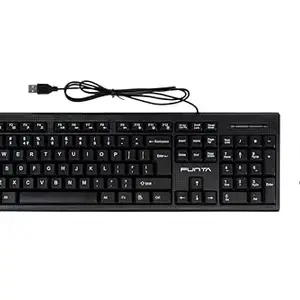 PUNTA in style..Always! Punta Wired Keyboard and Mouse Combo KB401 with Standard 104 Silent Keys, Plug and Play and Compatible with Windows and Mac