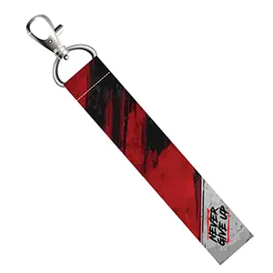 ISEE 360® Never Giveup Quotes Lanyard Bag Tag with Swivel Lobster for Gift Luggage Bags Backpack Laptop Bags Students Workers Travelers L X H 5 X 0.8 INCH