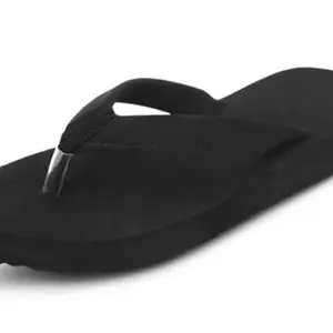 TieFit EVA Slippers for women's Comfortable & Light Weight | Ultra Soft Slippers for Adult, (Black|Size - 7)