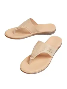Max Women Textured Sandals (Beige_40)