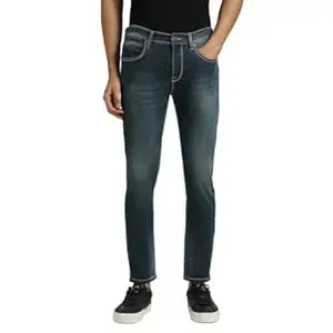 Pepe Jeans Men's Tapered Fit Jeans | Mid Rise | Chinox | Jeans for Man