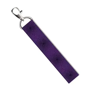 ISEE 360® Violet Flower Lanyard Tag with Swivel Lobster for Gift Luggage Bags Backpack Laptop Bags L X H 5 X 0.8 INCH