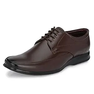 Centrino mens Derby Formal Shoe (Brown_7 UK_8657-2)