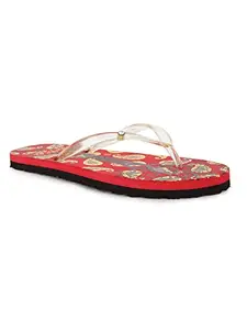 BATA Women's Masala Flat Red Slipper-3 Kids UK (5775121)