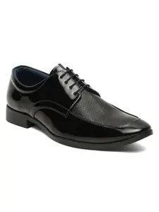 Kosher Patent Black Men's Formal Shoes Lace-Up