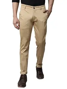 Majestic Man Men's Slim Fit Mid Rise Trouser