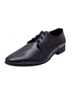 HiREL'S Men's Black Formal Shoes-6 UK/India (39 EU) (hirel1030)