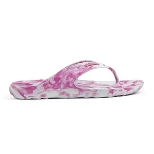 SOLETHREADS ORTHO ELITE MARBLE L | Durable | Sturdy | Light | Comfortable | Shock Absorbent | Slippers | Flip Flops for Women | PINK | 6UK