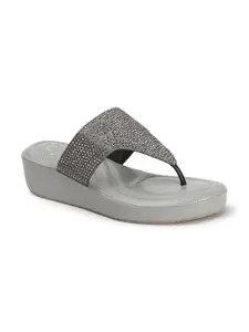 Carlton London Women Sandal,Grey,UK-3