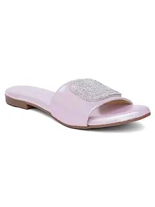 jynx Stylish Sandal For Women And Girls. Casual and Fashionable - Flats. (PURPLE, numeric_7)