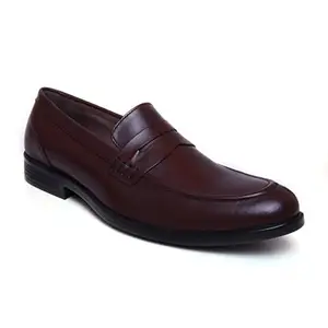 Zoom Shoes Genuine Leather Shoes For Mens A-1141 Brown, 8 UK