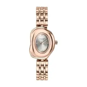 Sonata Poze 7 Analog Silver Dial Rose Gold Sheet Metal Strap Watch for Women - SP80148WM01W