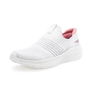 Red Tape Women's Sports Shoes - Slip-on Shape Adjustable Sports Walking Shoes, Perfect for Walking & Running White