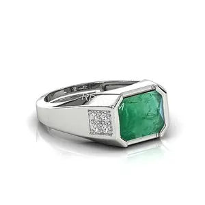 MBVGEMS natural emerald ring 10.00 Ratti Certified Handcrafted Finger Ring With Beautifull Stone Panna RING panchdhatu ring for Men and Women