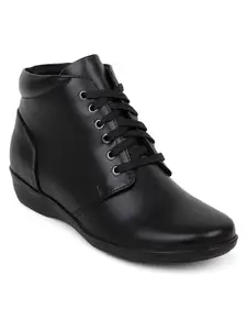 Elle Women's Lace-Up Boots Colour-Black, Size-UK 7