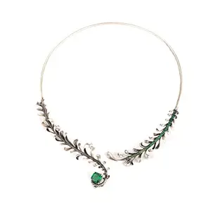 Shaya by CaratLane Set Free Oxidized Necklace in 925 Silver